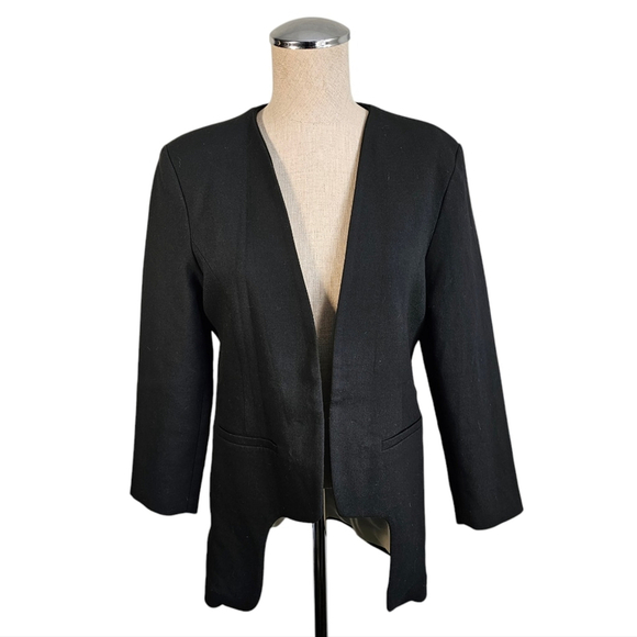 Y.A.S. Lea Blazer Cream Tuxedo Style Size Large (40 EU)Tuxedo Style Open - Picture 2 of 14